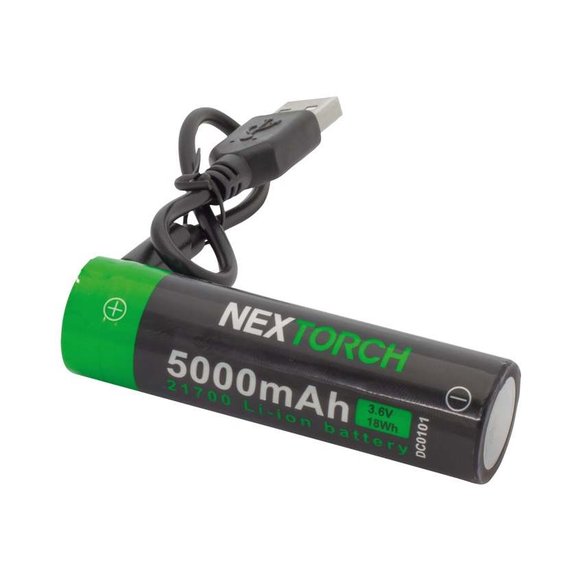 Επαναφορτιζόμενη Μπαταρία 21700 USB-C Lithium ION 3,6V 5000mh της Nextorch SRS75632 trazeras|SRS75632