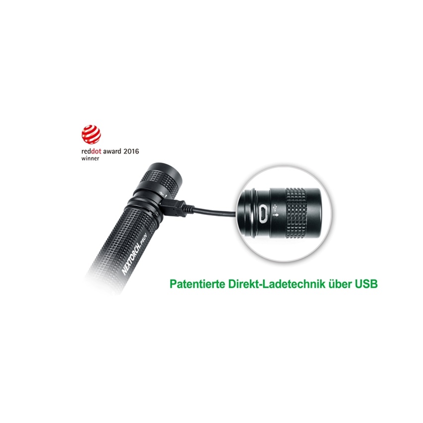 Επαναφορτιζόμενος Φακός P5 Dual Light UV White 800Lm της Nextorch SRS75650 trazeras|SRS75650