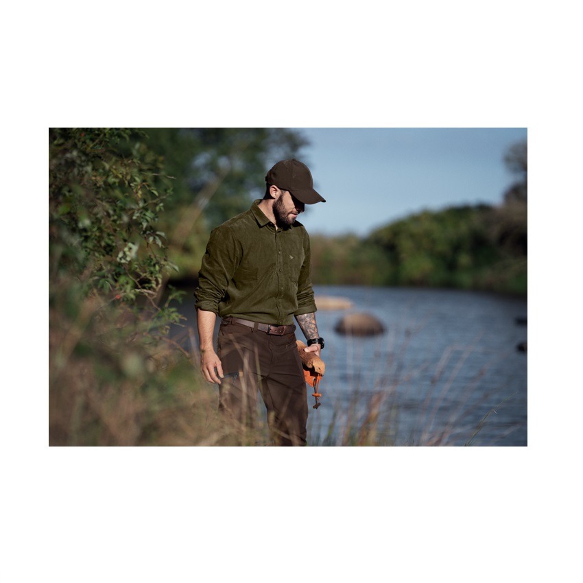 Κυνηγετικό Βαμβακερό Πουκάμισο George (Pine Green) της Seeland LAM71291 trazeras|LAM71291