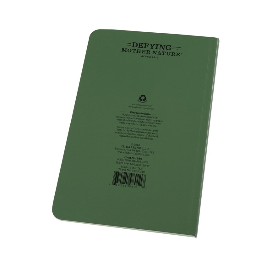 Αδιάβροχο Επιχειρησιακό Σημειωματάριο Πεδίου 160σελ. Tactical Field Book (2 Επιλογές) της Rite in the Rain SRS76208 trazeras|SRS76208