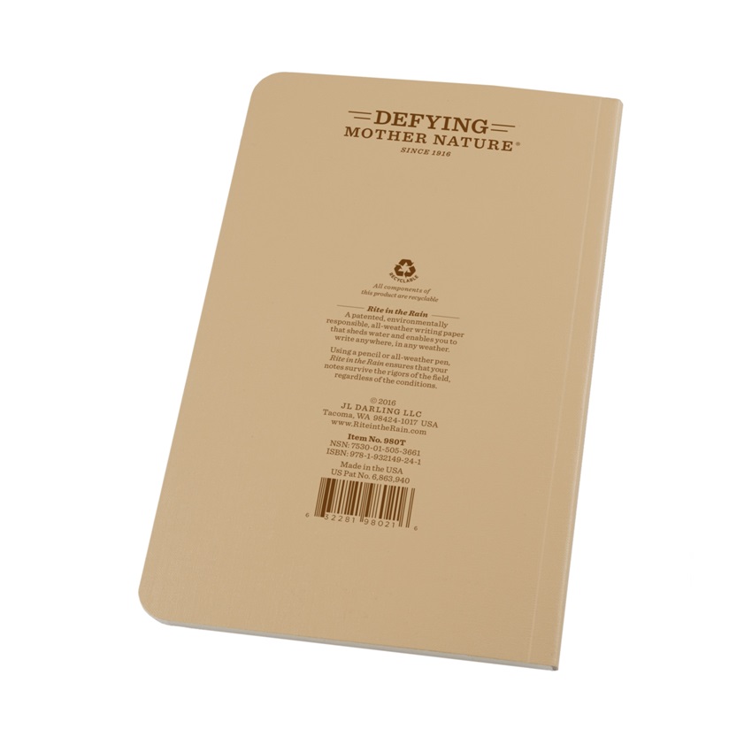 Αδιάβροχο Επιχειρησιακό Σημειωματάριο Πεδίου 160σελ. Tactical Field Book (2 Επιλογές) της Rite in the Rain SRS76208 trazeras|SRS76208