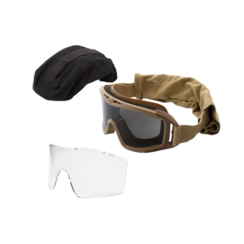 Γυαλιά Προστασίας Desert Locust Safety Goggles Basic Kit Clear & Smoke (Tan) της Revision SRS76271 trazeras|SRS76271