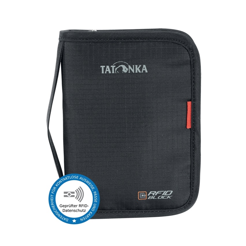 Τσαντάκι Εγγράφων Ταξιδίου Προστασίας Κλοπής RFID Travel Zip M with RFID Readout Protection (Black) της Tatonka SRS77022 trazeras|SRS77022