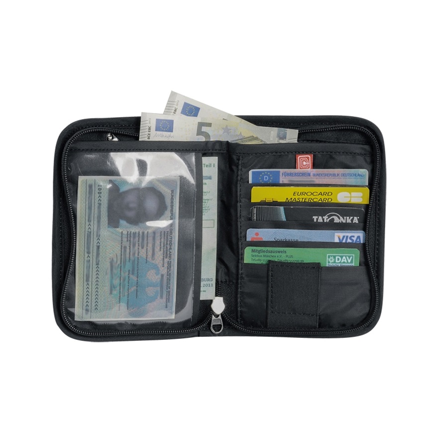 Τσαντάκι Εγγράφων Ταξιδίου Προστασίας Κλοπής RFID Travel Zip M with RFID Readout Protection (Black) της Tatonka SRS77022 trazeras|SRS77022