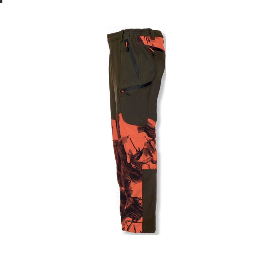 Ελαστικό Υδρόφοβο Παντελόνι Κυνηγιού Mod.Sp02 (Orange Camo) της Toxotis Active Wear TOX77431 trazeras|TOX77431