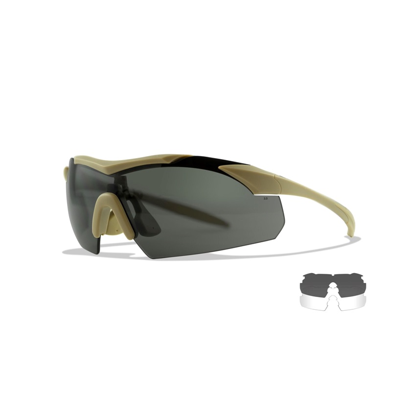 Επιχειρησιακά Γυαλιά, Σετ 2 Φακών WX Vapor 2.5 Grey / Clear Mod.3511 (Matte Tan) της Wiley X WIL77486 trazeras|WIL77486