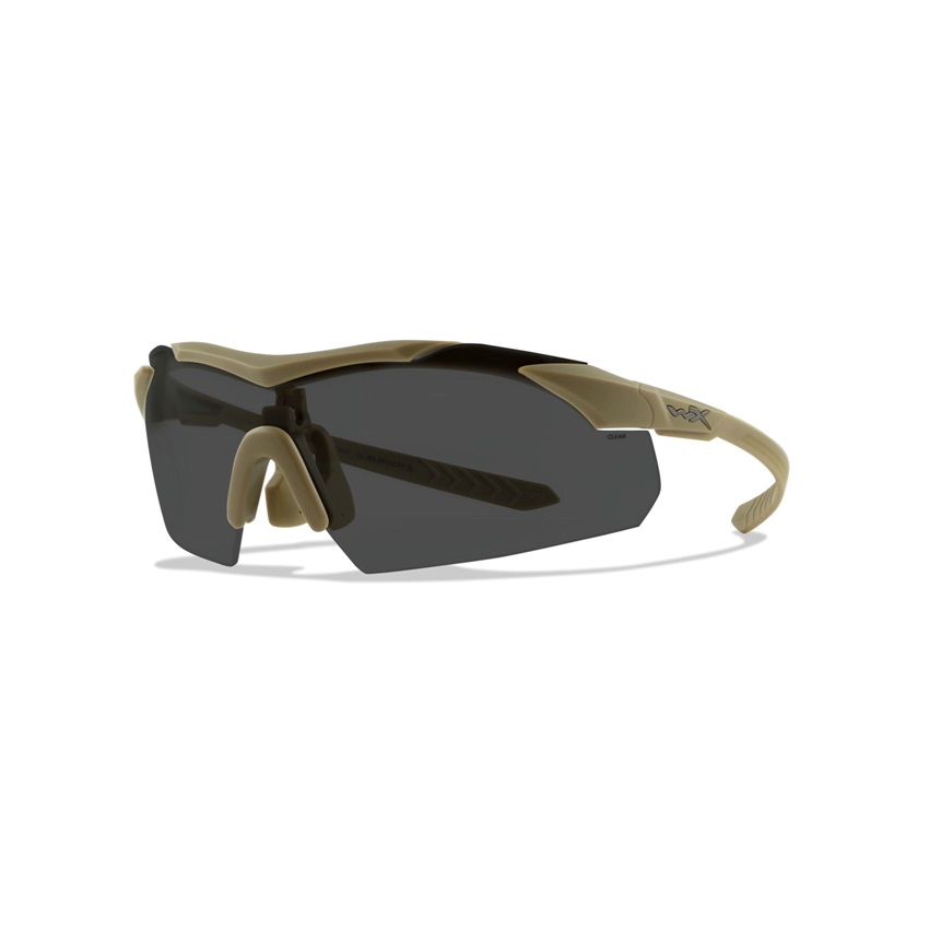 Επιχειρησιακά Γυαλιά, Σετ 3 Φακών WX Vapor Comm 2.5 Grey / Light Rust / Clear Mod.3562 (Matte Tan) της Wiley X WIL77490 trazeras|WIL77490