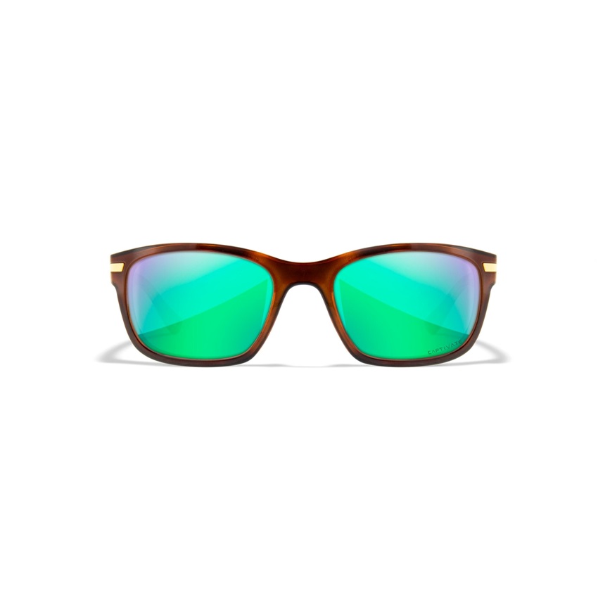 Γυαλιά WX Helix Captivate Polarized Green Mirror (Gloss Demi Brown) της Wiley X WIL77650 trazeras|WIL77650