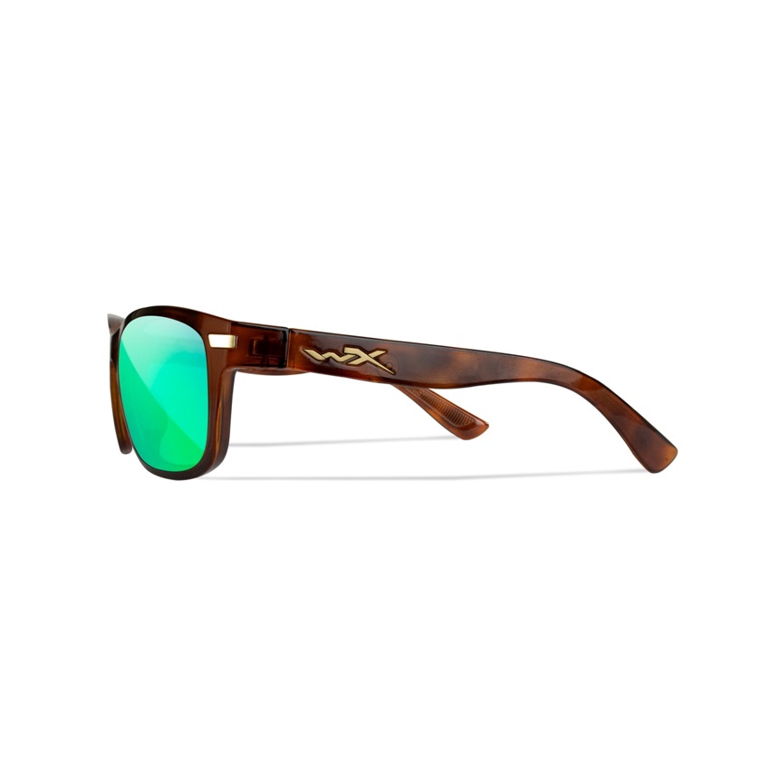 Γυαλιά WX Helix Captivate Polarized Green Mirror (Gloss Demi Brown) της Wiley X WIL77650 trazeras|WIL77650