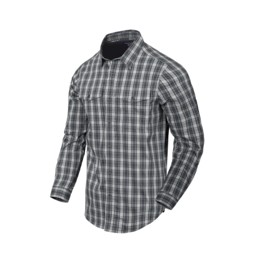 Πουκάμισο Μακρυμάνικο Cover Concealed Carry Shirt (Foggy Grey Plaid) της Helikon-Tex LIK77747 trazeras|LIK77747