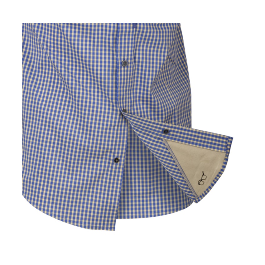 Πουκάμισο Κοντομάνικο Cover Concealed Carry Short Sleeve Shirt (Royal Blue Checkered) της Helikon-Tex LIK77752 trazeras|LIK77752