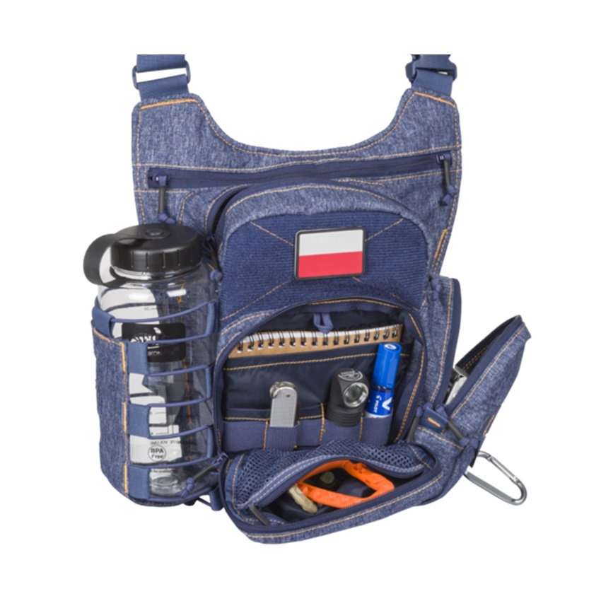 Τσαντάκι Ώμου Χιαστί EDC Side Bag Nylon Polyester Blend 11L (Melange Black / Grey) της Helikon-Tex LIK77937 trazeras|LIK77937